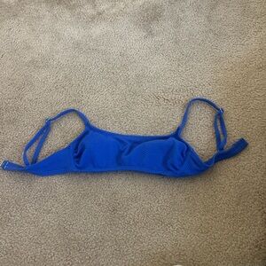 Blue bikini top